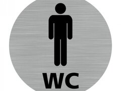 Etichete din aluminiu pentru WC barbat
